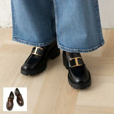 トッズ ローファー Tタイムレス ヒール6cm ラバーソール シューズ 靴