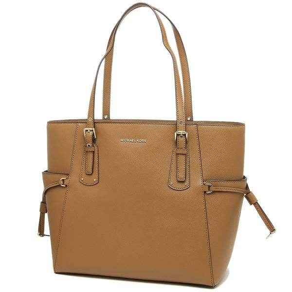 マイケルコース バッグ MICHAEL KORS 30H7GV6T9L 203 EW SIGNATURE TOTE VOYAGER レディース トートバッグ 無地 ACORN 茶色 詳細画像