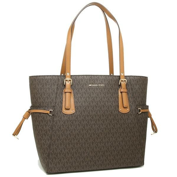 マイケルコース バッグ MICHAEL KORS 30T8GV6T4B 200 EW SIGNATURE TOTE VOYAGER レディース トートバッグ BROWN 茶色 ブラウン