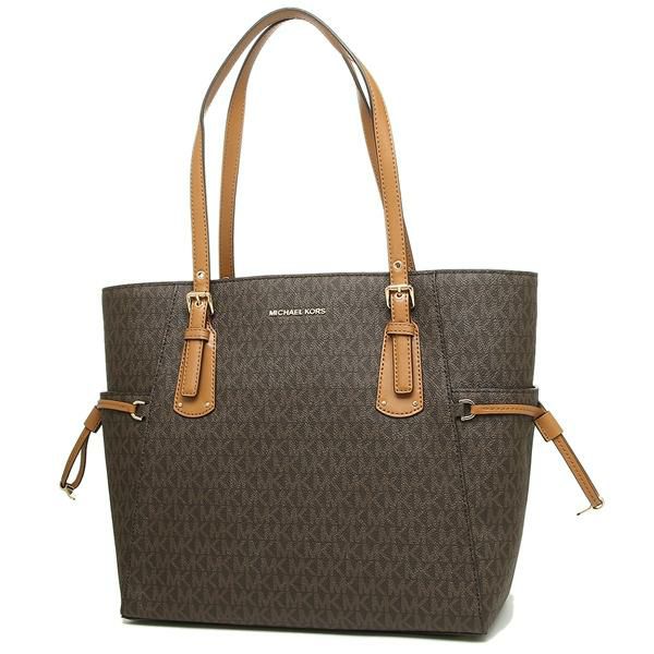 マイケルコース バッグ MICHAEL KORS 30T8GV6T4B 200 EW SIGNATURE TOTE VOYAGER レディース トートバッグ BROWN 茶色 詳細画像