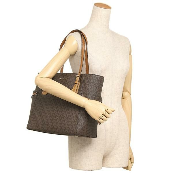 マイケルコース バッグ MICHAEL KORS 30T8GV6T4B 200 EW SIGNATURE TOTE VOYAGER レディース トートバッグ BROWN 茶色 詳細画像