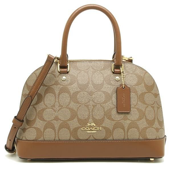 コーチ バッグ COACH F27583 IME74 ミニ シエラ サッチェル レディース ハンドバッグ ショルダーバッグ カーキ/サドル2 詳細画像