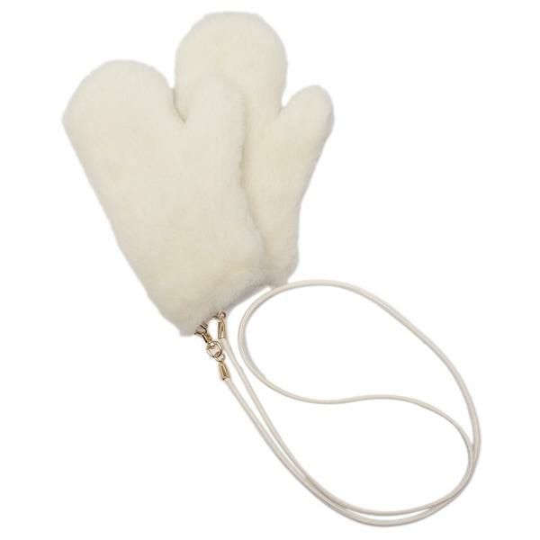 新品 マックスマーラ オンブラート テディベアミトン　ホワイト マックスマーラ 手袋 オンブラート テディベア ミトン ホワイト