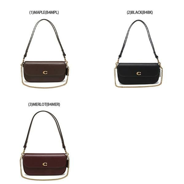 コーチ ショルダーバッグ ブルック フラップ チェーンバッグ ワン