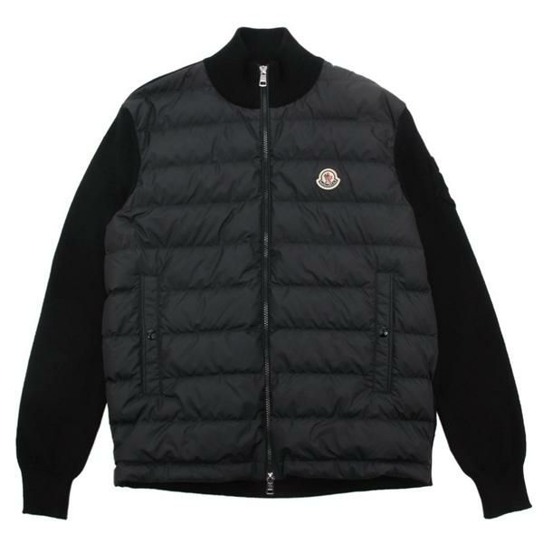 モンクレール ダウン ジップアップ カーディガン ニットダウン