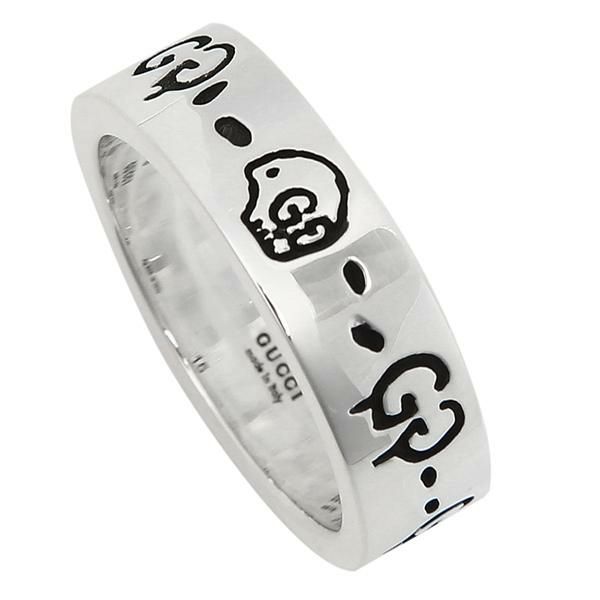 グッチ リング アクセサリー GUCCI 477339 J8400 0701 GHOST RING ゴースト 6MM メンズ/レディース 指輪 シルバー