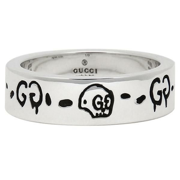 グッチ リング アクセサリー GUCCI 477339 J8400 0701 GHOST RING ゴースト 6MM メンズ/レディース 指輪 シルバー 詳細画像