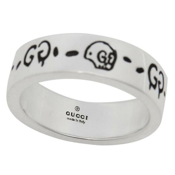 グッチ リング アクセサリー GUCCI 477339 J8400 0701 GHOST RING ゴースト 6MM メンズ/レディース 指輪 シルバー 詳細画像