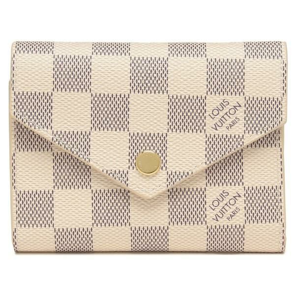 ルイヴィトン 財布 LOUIS VUITTON N64022 ダミエアズール ポルトフォイユ・ヴィクトリーヌ レディース 三つ折り財布 ローズバレリーヌ 詳細画像
