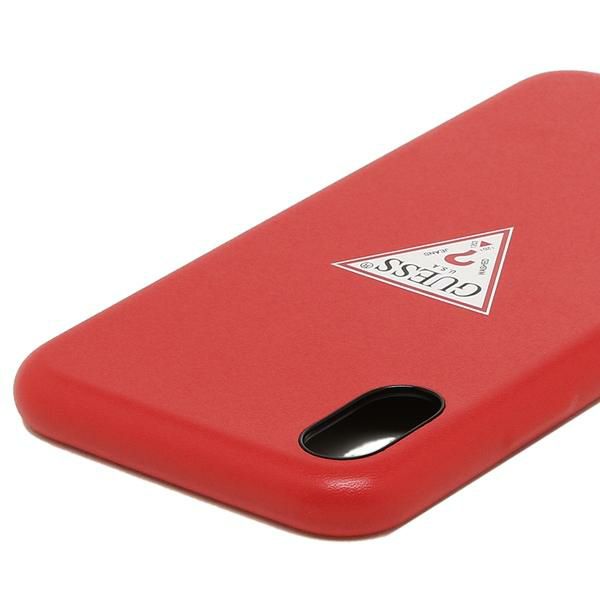 ゲス iphoneケース GUESS GUHCPXPUPTWO RED iPhone ケース トライアングル ロゴ iPhoneX RED 赤 詳細画像