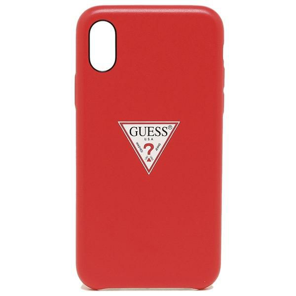 ゲス iphoneケース GUESS GUHCPXPUPTWO RED iPhone ケース トライアングル ロゴ iPhoneX RED 赤 詳細画像