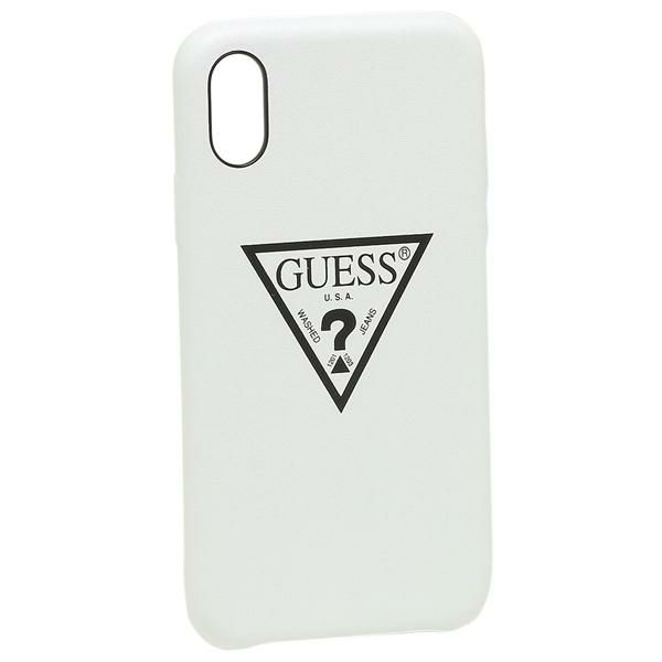 ゲス iphoneケース GUESS GUHCPXPUWT WHT iPhone ケース iPhoneX WHITE 白 ホワイト