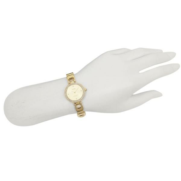 コーチ 時計 COACH 14503171 PARK SIGNATURE C BANGLE パークシグネチャー バングル ブレスレット レディース腕時計ウォッチ イエローゴールド 詳細画像