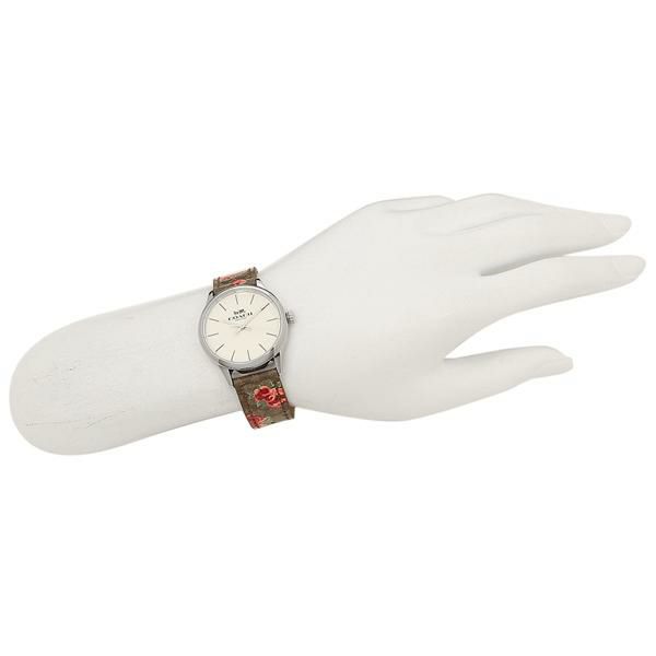 コーチ 時計 COACH W1546 SKHPK RUBY WATCH レディース腕時計ウォッチ KHAKI/PINK/SILVER 詳細画像