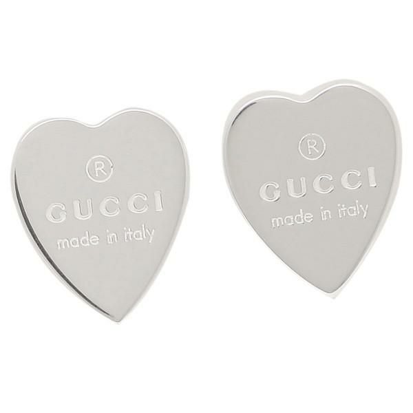 グッチ ピアス アクセサリー GUCCI 223990 J8400 8106 トレードマーク 刻印 ハート レディース シルバー 詳細画像