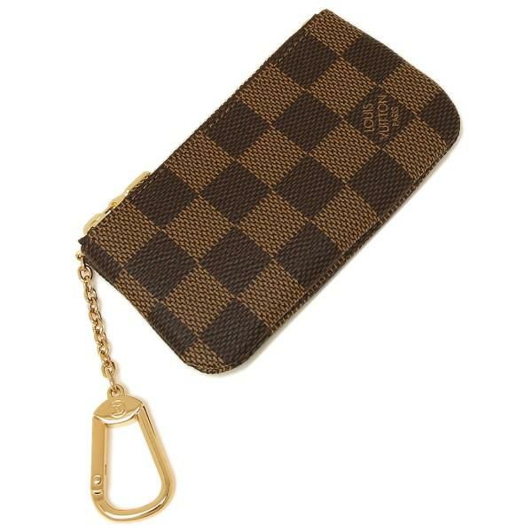 LOUIS VUITTON ルイヴィトン N62658 ダミエ ポシェットクレ 小銭入れ兼用キーケース ブラウン