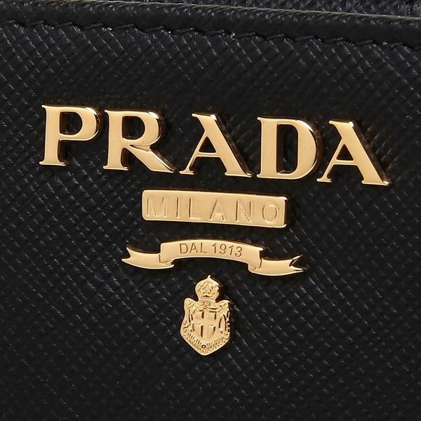 プラダ 二つ折り財布 サフィアーノ ブラック レディース PRADA 1ML018 QWA F0002 詳細画像