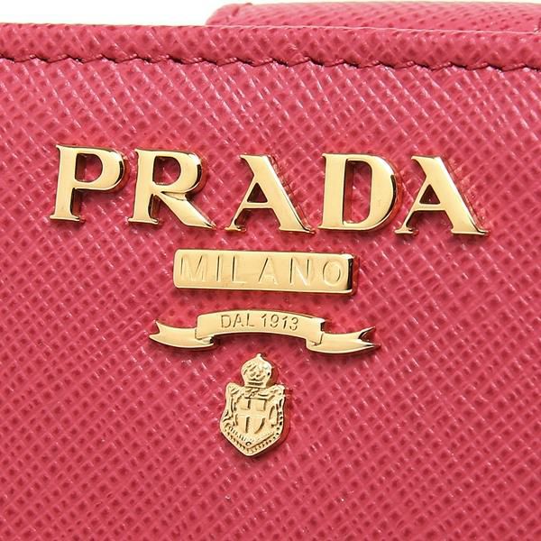 プラダ 財布 PRADA 1ML018 QWA F0505 SAFFIANO レディース 二つ折り財布 無地 PEONIA 詳細画像
