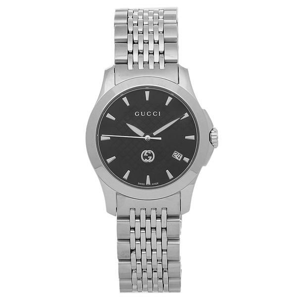 グッチ 時計 GUCCI YA1265006 GーTIMELESS Gタイムレス レディース腕時計ウォッチ シルバー/ブラック