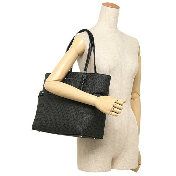 マイケルコース バッグ MICHAEL KORS 30F8SV6T4V EW TOTE レディース トートバッグ BLACK 黒 詳細画像