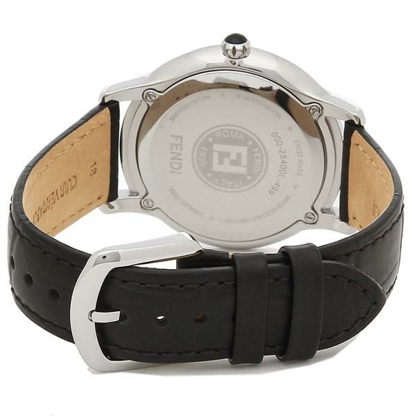 フェンディ 時計 FENDI F256011011 CLASSICO ROUND MEN クラシコラウンドメン メンズ腕時計 ウォッチ ブラック 詳細画像