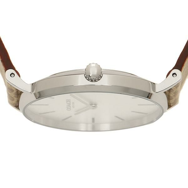 コーチ 時計 レディース ペリー 36MM シグネチャー クォーツ ホワイト ブラウン COACH 14503122 詳細画像