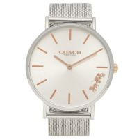 コーチ 時計 レディース ペリー 36MM メッシュベルト クォーツ ホワイト シルバー COACH 14503124