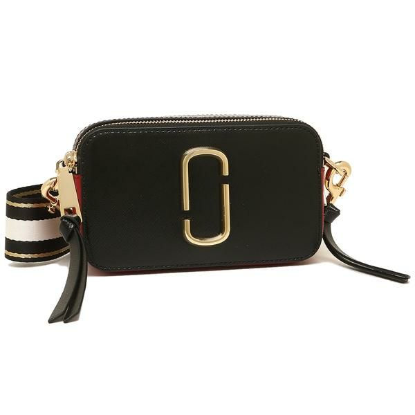 マークジェイコブス バッグ MARC JACOBS M0012007 011 SNAPSHOT スナップショット CAMERA BAG レディース ショルダーバッグ BLACK/RED 詳細画像