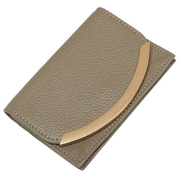 シーバイクロエ カードケース SEE BY CHLOE CHS17WP579349 23W LIZZIE BUSINESS CARD HOLDER リジー レディース 名刺入れ MOTTY GREY 詳細画像