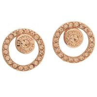 コーチ ピアス アクセサリー COACH F68009 RGD オープンサークル OPEN CIRCLE HALO STUD EARRINGS レディース ローズゴールド