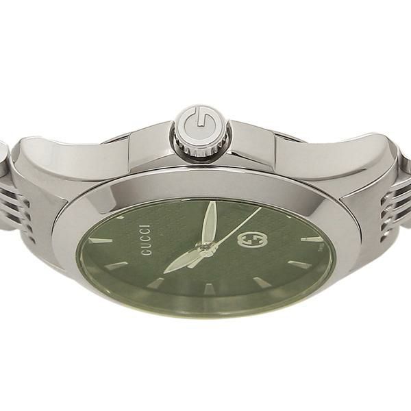 グッチ 時計 GUCCI YA1265008 レディース腕時計ウォッチ シルバー/グリーン 詳細画像