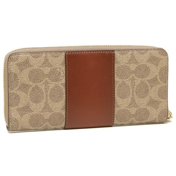 コーチ 財布 COACH 73739 B4NQ4 スリム アラウンド ジップ ウォレット レディース 長財布 タンラスト 詳細画像