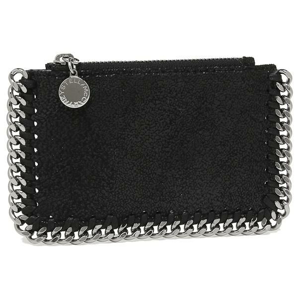 ステラマッカートニー カードケース STELLA McCARTNEY 422364 W9132 1000 CREDIT CARDS HOLDER SHAGGY DEER シャギー ディア レディース 名刺入れ コインケース 無地 BLACK 黒