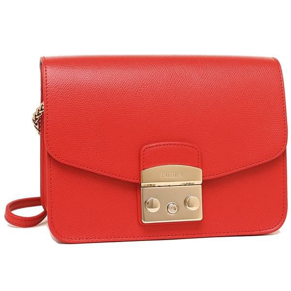 フルラ バッグ FURLA 1007217 BNF8 ARE LSD METROPOLIS S CROSSBODY メトロポリス レディース ショルダーバッグ 無地 KISS f 赤