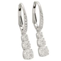 スワロフスキー ピアス アクセサリー SWAROVSKI 5416155 ATTRACT TRILOGY ROUND レディース シルバー/クリア