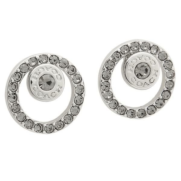 コーチ ピアス アクセサリー COACH F68009 SLV オープンサークル OPEN CIRCLE HALO STUD EARRINGS レディース SILVER
