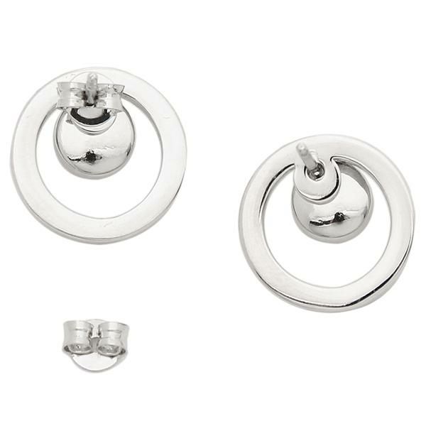 コーチ ピアス アクセサリー COACH F68009 SLV オープンサークル OPEN CIRCLE HALO STUD EARRINGS レディース SILVER 詳細画像