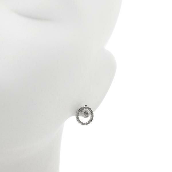コーチ ピアス アクセサリー COACH F68009 SLV オープンサークル OPEN CIRCLE HALO STUD EARRINGS レディース SILVER 詳細画像