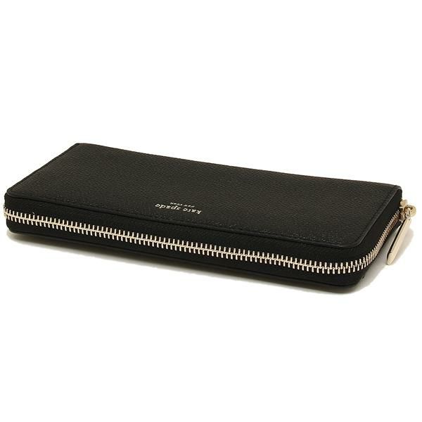 ケイトスペード 財布 KATE SPADE PWRU7100 001 MARGAUX SLIM CONTINENTAL WALLET レディース 長財布 無地 BLACK 黒 詳細画像