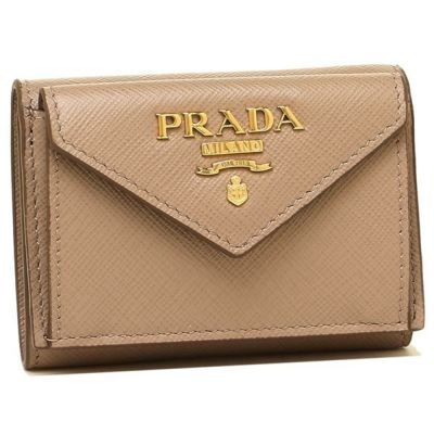 プラダ 三つ折り財布 サフィアーノ ミニ財布 レディース Prada 1mh021 Qwa Axes