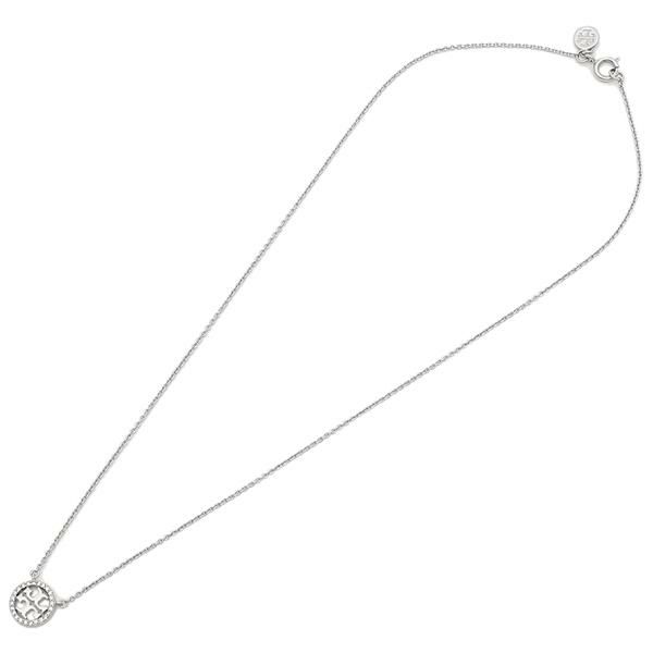 トリーバーチ ネックレス アクセサリー TORY BURCH 53420 042 CRYSTAL LOGO CRYSTAL LOGO DELICATE NECKLACE レディース ペンダント TORY SILVER/CRYSTAL 詳細画像