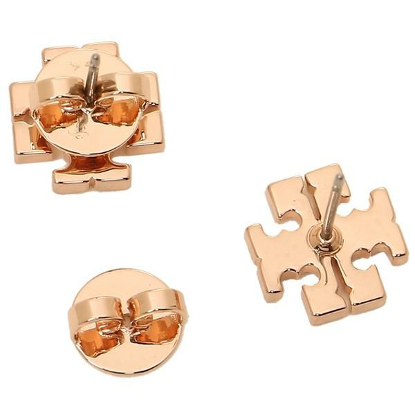 トリーバーチ ピアス アクセサリー TORY BURCH 53423 696 CRYSTAL LOGO CRYSTAL LOGO STUD EARRING レディース イヤリング ROSE GOLD / CRYSTAL 詳細画像