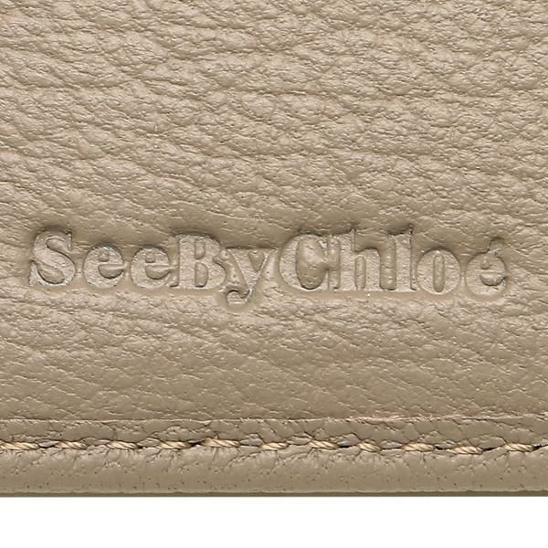 シーバイクロエ 財布 SEE BY CHLOE CHS19UP866305 23W HANA TRI FOLD WALLET ハナ レディース 三つ折り財布 無地 MOTTY GREY 詳細画像