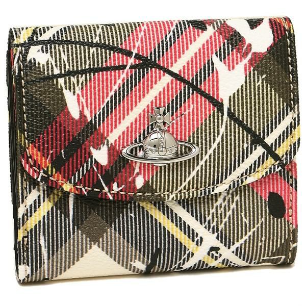 ヴィヴィアンウエストウッド 財布 VIVIENNE WESTWOOD 51150003 10802 O102 DERBY SMALL WALLET ダービー レディース 二つ折り財布 チェック SPLASHES NEW EXHIBITION