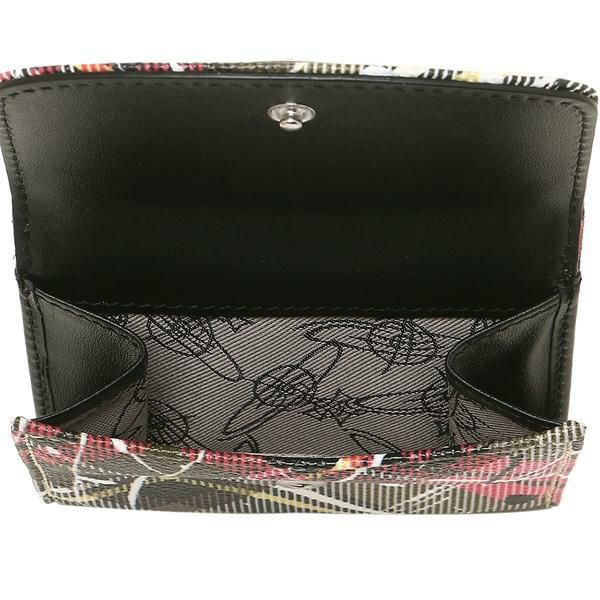 ヴィヴィアンウエストウッド 財布 VIVIENNE WESTWOOD 51150003 10802 O102 DERBY SMALL WALLET ダービー レディース 二つ折り財布 チェック SPLASHES NEW EXHIBITION 詳細画像