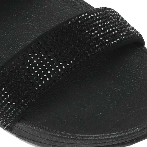フィットフロップ サンダル fitflop T79 001 LOTTIE SHIMMERCRYSTAL SLIDES ロッティシマークリスタル ウェッジソール レディース シューズ・靴 BLACK 詳細画像