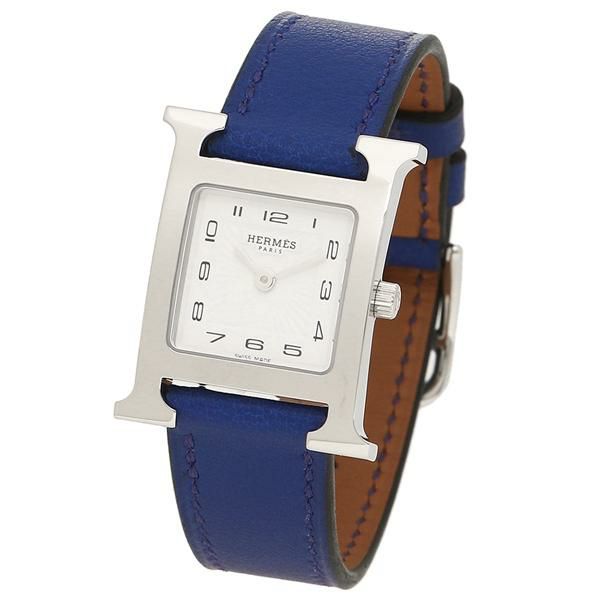 エルメス 時計 HERMES W038915WW00 HH1.210.131/WW7T ＨウォッチPM 21×21 レディース腕時計ウォッチ ブルー/シルバー 詳細画像