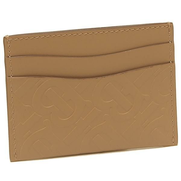バーバリー カードケース BURBERRY 8010974 A1381 SANDON MONOGRAM LEATHER モノグラムレザー TBロゴ レディース 名刺入れ LIGHT CAMEL 詳細画像